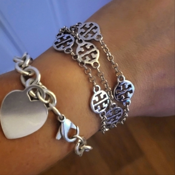 Tory Burch Silver Triple Strand Bracelet - Picture 4 of 5